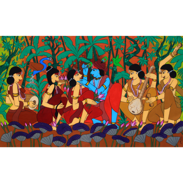 Krishna Adorning Radha