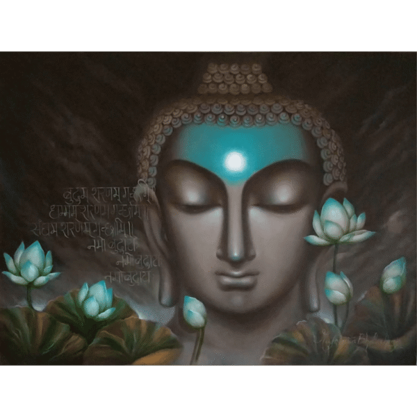 Buddha Painting by Madhumita Bhattacharya