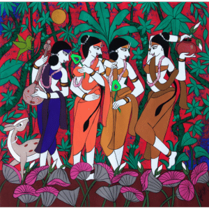 Devotees Painting by Chetan Katigar aritst
