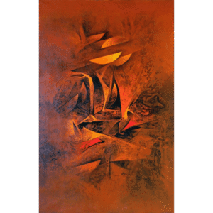 ranjit kurmi moon Abstract Painting