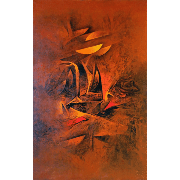 ranjit kurmi moon Abstract Painting