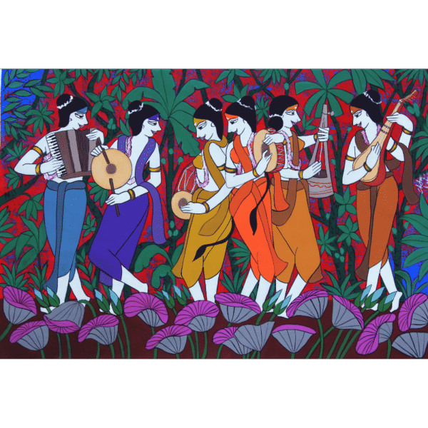 Chetan Katigar painting Acrylic painting